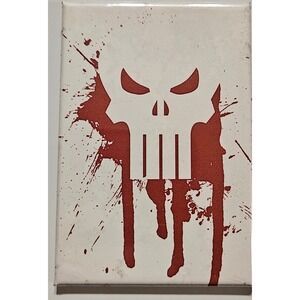 Marvel Comics The Punisher Skull‎ Splatter Magnet Superhero